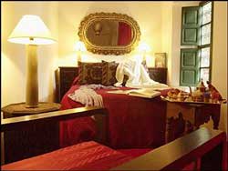 Chambre Yasmina du riad maison d'h&ocirc;tes marrakech Dar Jamila