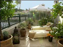 Terasse du riad Dar Jamila maison d'h&ocirc;tes marrakech Dar Jamila