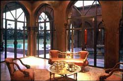 Vue sur piscine location villa marrakech - Villa Maha