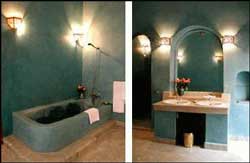 La salle d'eau de la suite Pache Riad Marrakech - Riad Esprit du Maroc
