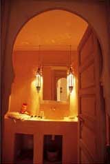 Salle du bain riad marrakech - riad Al Jazira